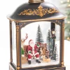 17.5" LED Lantern with Santa and Animals