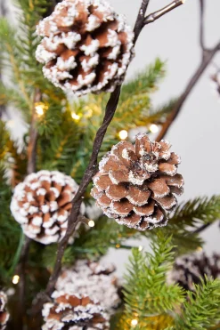 36" LED Pinecone Branch