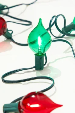 128" LED Retro Kismet Light Strand X8 - Red & Green