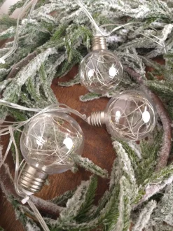 LED String Lights with Clear Balls - 3" Orbs
