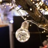 LED String Lights with Clear Balls - 2” Orbs