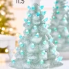 11.5" Light Blue Ceramic LED Tree