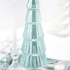 15" Light Blue Mercury Glass Tabletop Tree