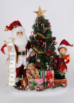 Lighted Christmas Presents Santa