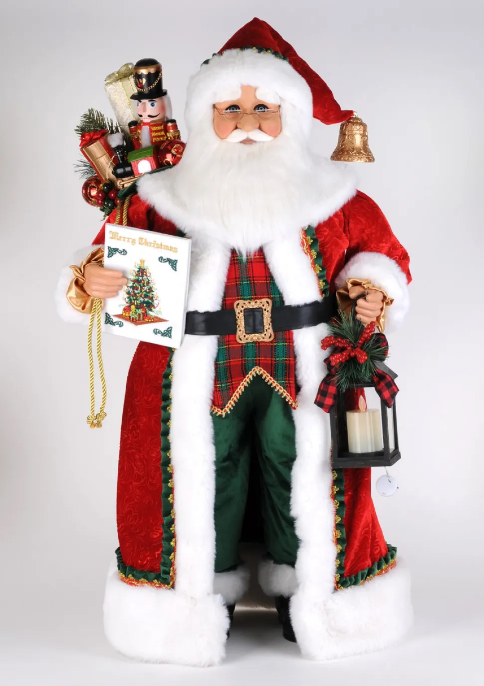 36" Lighted Christmas Stories Santa