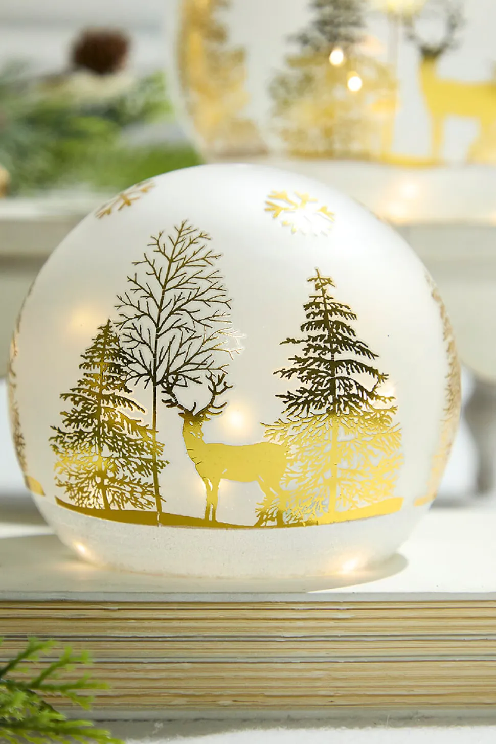 4" - 5" Lighted Glass Dome