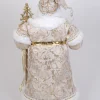 Lighted Gold Couture Santa