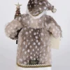 Lighted Natural Fawn Santa