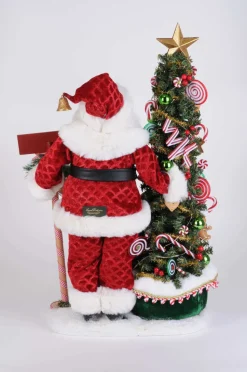 Lighted North Pole Bakery Santa