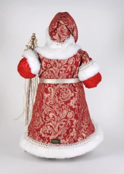 Lighted Red Couture Santa
