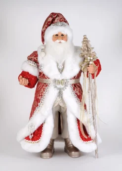 Lighted Red Couture Santa