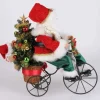 Lighted Santa Biking Through Christmas