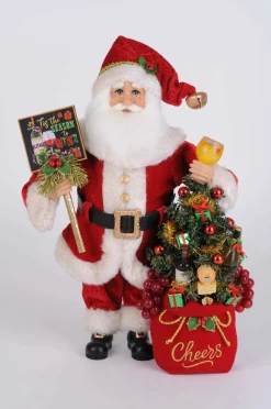 Lighted "Season to Wine" Santa