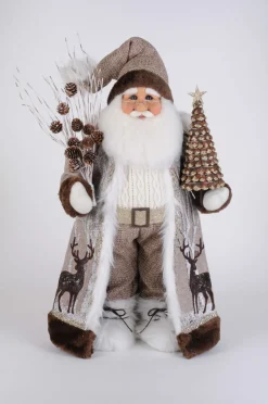 Lighted Winter Woods Santa