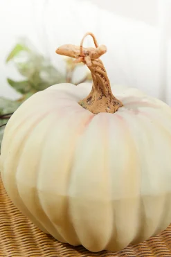 6" Light Green Harvest Vine Pumpkin