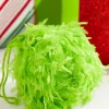 3" Lime Green Furry Fabric Ball Ornament