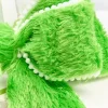 12" Lime Green Furry Storyville Bow