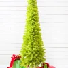7' Lime Green Whimsical Tree with LED Lights