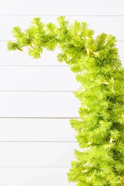 7' Lime Green Whimsical Tree with LED Lights