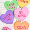 12"L x 11.5"H Candy Hearts Sign