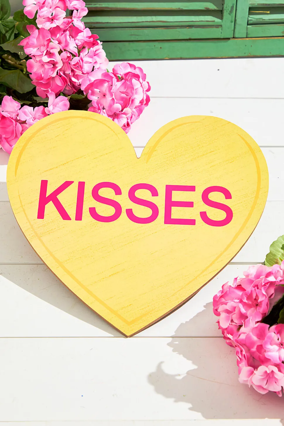 12"L x 11.5"H Candy Hearts Sign