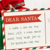 12.5"L x 6"H Dear Santa Postcard Sign