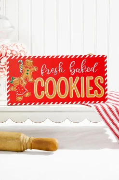 12.5"L x 6"H "Fresh Baked Cookies" Sign