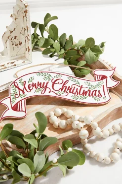 15"L x 6.25"H Glitter Christmas Banner