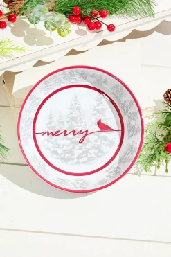 7.95" Melamine Cardinal Design Bowl