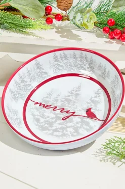 7.95" Melamine Cardinal Design Bowl