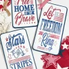 23.8" Metal Americana Wall Decor
