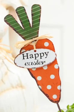 13.9" Metal Easter Carrot Stake