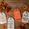 12” Metal Enamel Harvest Sign