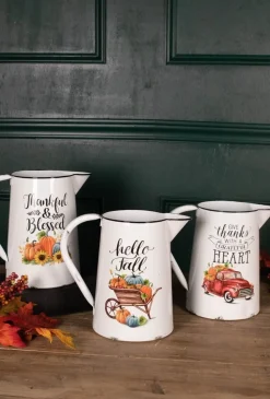 15.5” Metal Harvest Pitcher