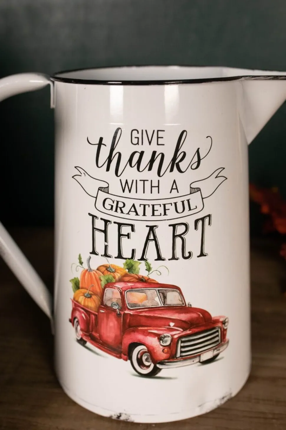 15.5” Metal Harvest Pitcher