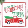 19” Metal Holiday Scene Wall Decor