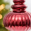 10" Metallic Burgundy Finial