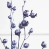 30” Metallic Navy Mini Pomegranate Christmas Spray