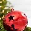 8" Metallic Red Bell Ornament