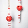 24" Metal Peppermint Holiday Finial Ornament - Large