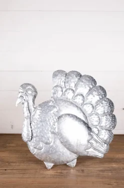 16” Metal Turkey Table Decor