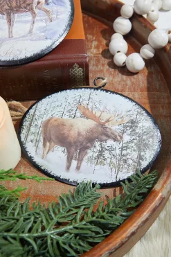 6.5” Metal Woodland Animals Ornament