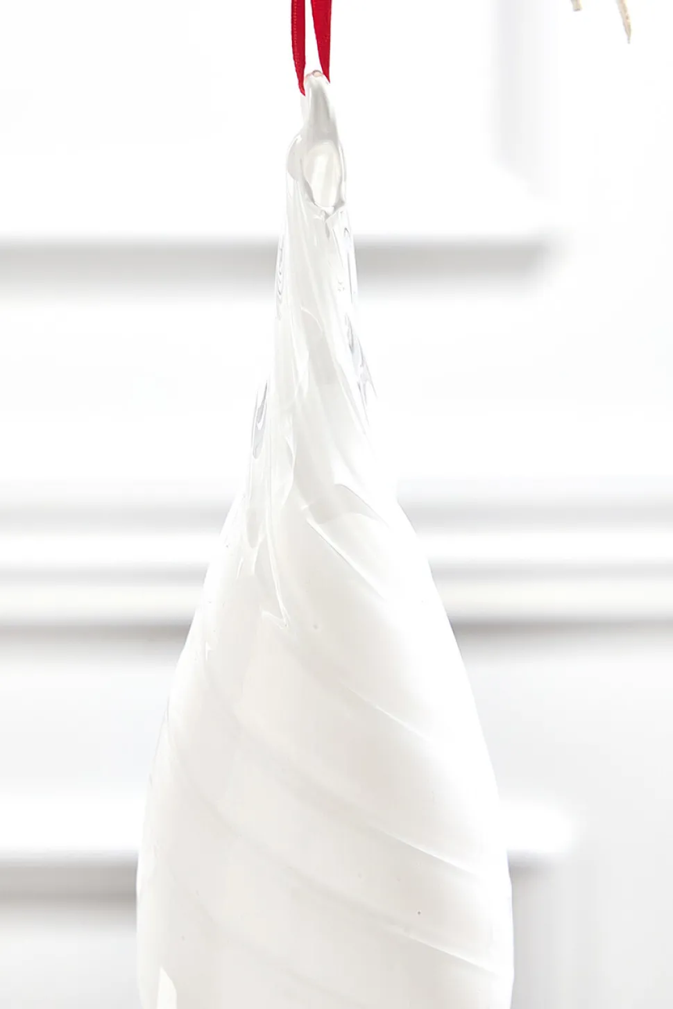 12.5" Milky Way Swirl Glass Finial Drop Ornament