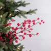 30” Mini Pomegranate Iced Christmas Sprays (Weather Resistant)