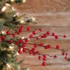 30” Mini Red Pomegranate Christmas Spray