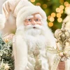 21" Mint Julep Santa With Tree And Base
