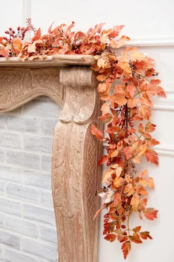 5' Mixed Fall Leaf Garland