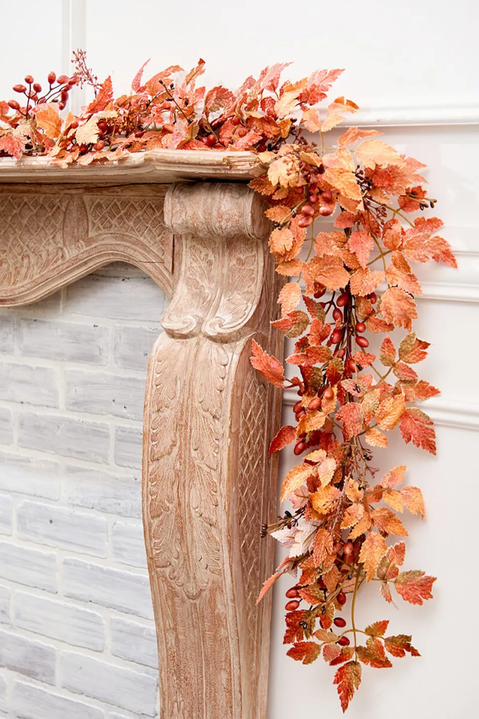 5' Mixed Fall Leaf Garland