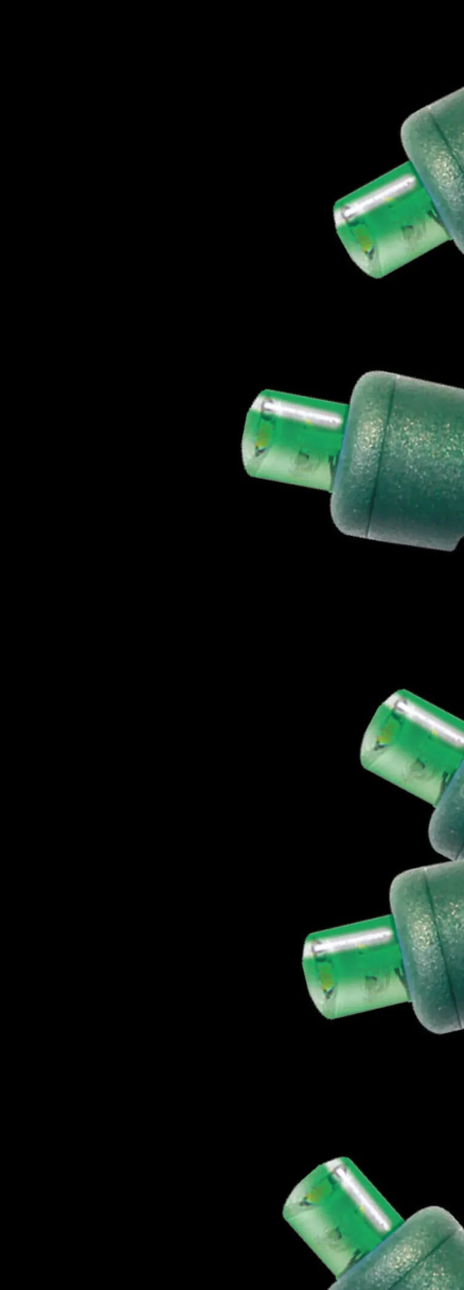 5mm Green 100 LED Light Set