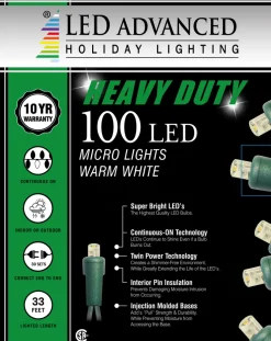 5mm Warm White 100 LED Light Set